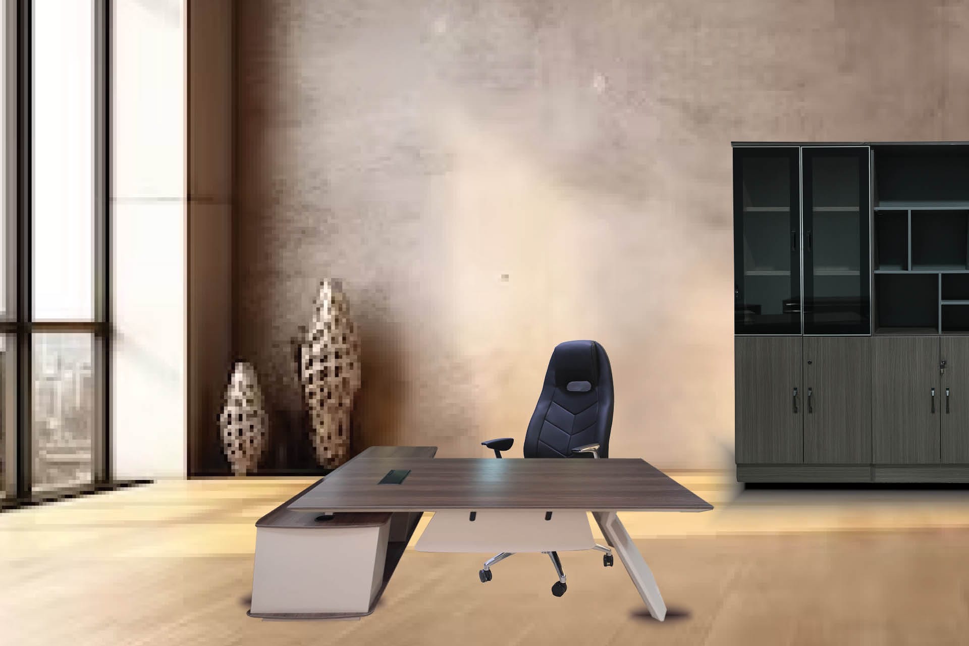 Cropped Faux leather Jacket